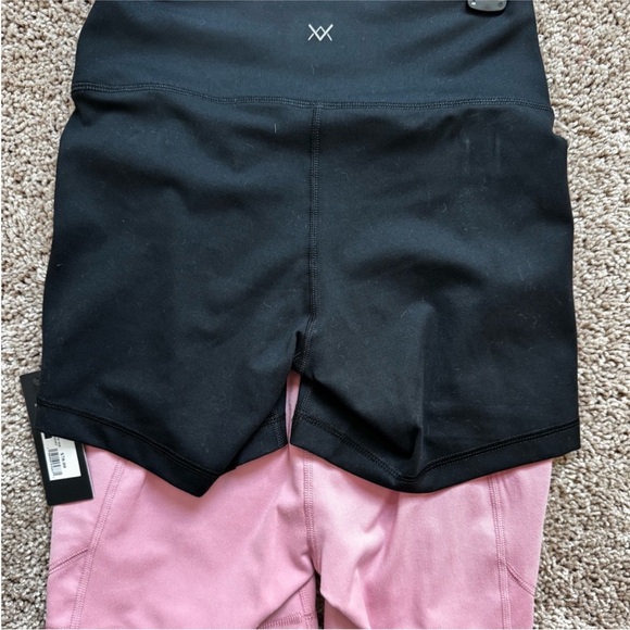 NWT VINA 2 Piece Set Biker Shorts High-Waisted Performance (SIZES: S,M,L,XL) - Picture 2 of 2